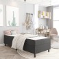 Boxspringbett Dunkelgrau Stoff 100x200 cm Boxspringbett Dunkelgrau Stoff 100x200 cm