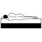 Boxspringbett Dunkelgrau Stoff 100x200 cm Boxspringbett Dunkelgrau Stoff 100x200 cm