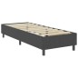 Boxspringbett Dunkelgrau Stoff 100x200 cm Boxspringbett Dunkelgrau Stoff 100x200 cm