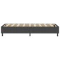 Boxspringbett Dunkelgrau Stoff 100x200 cm Boxspringbett Dunkelgrau Stoff 100x200 cm