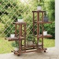 vidaXL Blumenständer mit Rollen 95x25x101 cm Massivholz Tanne vidaXL Blumenständer mit Rollen 95x25x101 cm Massivholz Tanne