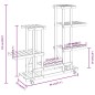 vidaXL Blumenständer mit Rollen 95x25x101 cm Massivholz Tanne vidaXL Blumenständer mit Rollen 95x25x101 cm Massivholz Tanne
