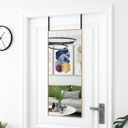 vidaXL Türspiegel Golden 40x100 cm Glas und Aluminium