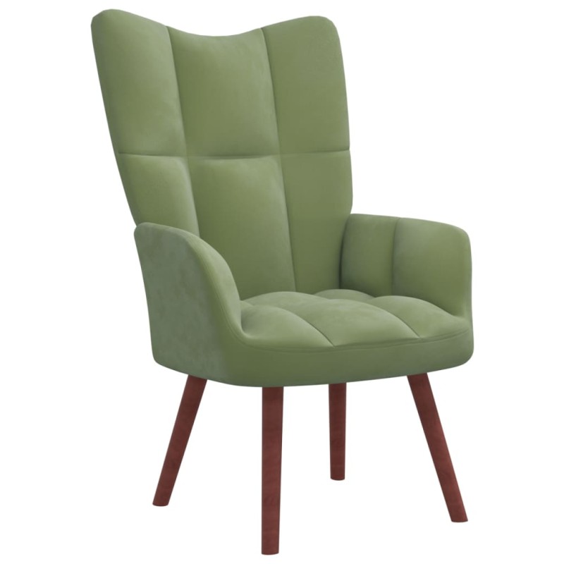 vidaXL Relaxsessel Hellgrün Samt vidaXL Relaxsessel Hellgrün Samt