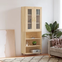 Highboard Sonoma-Eiche 69,5x34x180 cm Holzwerkstoff