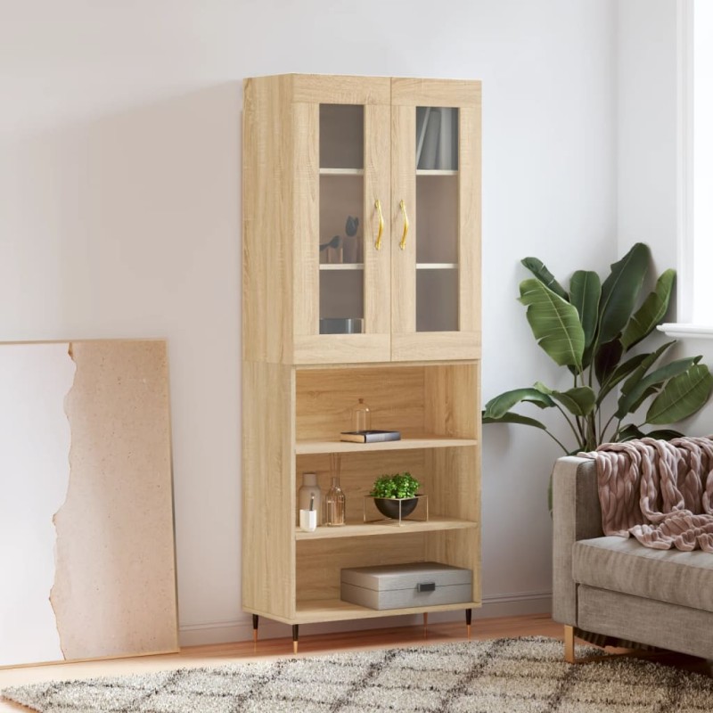 Highboard Sonoma-Eiche 69,5x34x180 cm Holzwerkstoff Highboard Sonoma-Eiche 69,5x34x180 cm Holzwerkstoff