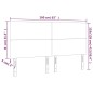 vidaXL LED Kopfteil Creme 160x5x118/128 cm Stoff vidaXL LED Kopfteil Creme 160x5x118/128 cm Stoff