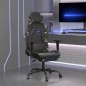 vidaXL Gamingstuhl mit Massage Fußstütze Schwarz Tarnfarben Kunstleder vidaXL Gamingstuhl mit Massage Fußstütze Schwarz Tarnfarben Kunstleder