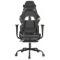vidaXL Gamingstuhl mit Massage Fußstütze Schwarz Tarnfarben Kunstleder vidaXL Gamingstuhl mit Massage Fußstütze Schwarz Tarnfarben Kunstleder