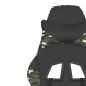 vidaXL Gamingstuhl mit Massage Fußstütze Schwarz Tarnfarben Kunstleder vidaXL Gamingstuhl mit Massage Fußstütze Schwarz Tarnfarben Kunstleder