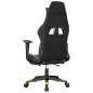 vidaXL Gaming-Stuhl mit Massage & Fußstütze Schwarz Golden Kunstleder vidaXL Gaming-Stuhl mit Massage & Fußstütze Schwarz Golden Kunstleder