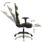 vidaXL Gaming-Stuhl mit Massage & Fußstütze Schwarz Golden Kunstleder vidaXL Gaming-Stuhl mit Massage & Fußstütze Schwarz Golden Kunstleder