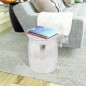 vidaXL Hocker/Beistelltisch aus gehämmertem Aluminium Silbern vidaXL Hocker/Beistelltisch aus gehämmertem Aluminium Silbern