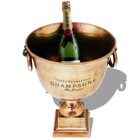 vidaXL Champagner-Kühler Pokal Kupfer Braun 