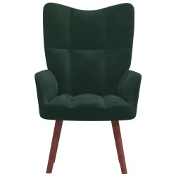 vidaXL Relaxsessel Dunkelgrün Samt