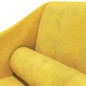 vidaXL Chaiselongue mit Nackenrolle Gelb Samt vidaXL Chaiselongue mit Nackenrolle Gelb Samt