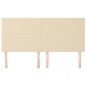 vidaXL Kopfteile 4 Stk. Creme 80x5x78/88 cm Stoff vidaXL Kopfteile 4 Stk. Creme 80x5x78/88 cm Stoff