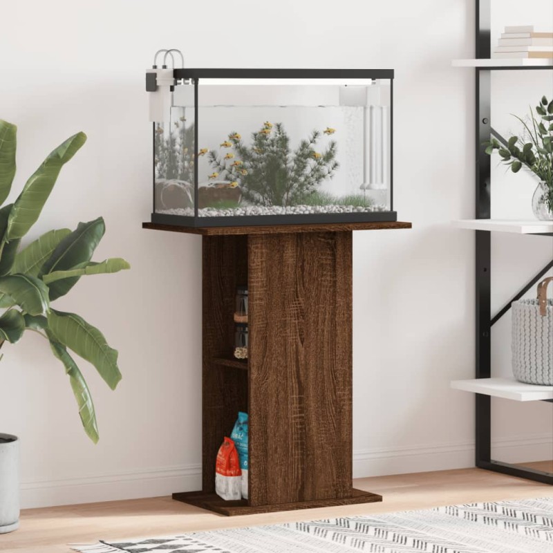 vidaXL Aquariumständer Braun Eichen-Optik 60,5x36x72,5cm Holzwerkstoff vidaXL Aquariumständer Braun Eichen-Optik 60,5x36x72,5cm Holzwerkstoff