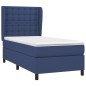 vidaXL Boxspringbett mit Matratze Blau 80x200 cm Stoff vidaXL Boxspringbett mit Matratze Blau 80x200 cm Stoff
