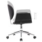 Drehbare Esszimmerstühle 2 Stk. Schwarz Kunstleder Drehbare Esszimmerstühle 2 Stk. Schwarz Kunstleder
