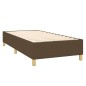 vidaXL Boxspringbett mit Matratze & LED Dunkelbraun 90x200 cm Stoff vidaXL Boxspringbett mit Matratze & LED Dunkelbraun 90x200 cm Stoff