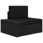 vidaXL 7-tlg. Garten-Lounge-Set Poly Rattan Schwarz vidaXL 7-tlg. Garten-Lounge-Set Poly Rattan Schwarz