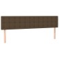 vidaXL Boxspringbett mit Matratze Dunkelbraun 180x200 cm Stoff vidaXL Boxspringbett mit Matratze Dunkelbraun 180x200 cm Stoff
