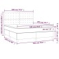 vidaXL Boxspringbett mit Matratze Dunkelbraun 180x200 cm Stoff vidaXL Boxspringbett mit Matratze Dunkelbraun 180x200 cm Stoff
