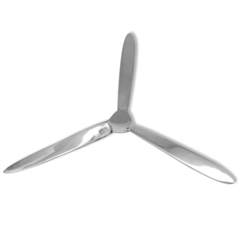 vidaXL Wanddekoration Propeller Silbern 70cm Aluminium vidaXL Wanddekoration Propeller Silbern 70cm Aluminium