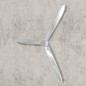 vidaXL Wanddekoration Propeller Silbern 70cm Aluminium vidaXL Wanddekoration Propeller Silbern 70cm Aluminium