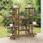vidaXL Blumenständer mit Rollen 110x25x115 cm Massivholz Tanne vidaXL Blumenständer mit Rollen 110x25x115 cm Massivholz Tanne