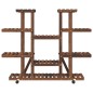 vidaXL Blumenständer mit Rollen 110x25x115 cm Massivholz Tanne vidaXL Blumenständer mit Rollen 110x25x115 cm Massivholz Tanne