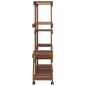 vidaXL Blumenständer mit Rollen 110x25x115 cm Massivholz Tanne vidaXL Blumenständer mit Rollen 110x25x115 cm Massivholz Tanne