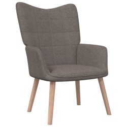 vidaXL Relaxsessel Taupe Stoff