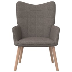 vidaXL Relaxsessel Taupe Stoff