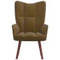 vidaXL Relaxsessel Braun Samt vidaXL Relaxsessel Braun Samt