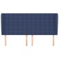 vidaXL Kopfteil mit Ohren Blau 163x23x118/128 cm Stoff