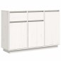 vidaXL Sideboard Weiß 110x34x75 cm Massivholz Kiefer vidaXL Sideboard Weiß 110x34x75 cm Massivholz Kiefer