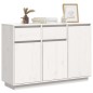 vidaXL Sideboard Weiß 110x34x75 cm Massivholz Kiefer vidaXL Sideboard Weiß 110x34x75 cm Massivholz Kiefer