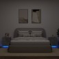 vidaXL Nachttische mit LED-Leuchten 2 Stk. Betongrau Holzwerkstoff vidaXL Nachttische mit LED-Leuchten 2 Stk. Betongrau Holzwerkstoff