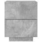 vidaXL Nachttische mit LED-Leuchten 2 Stk. Betongrau Holzwerkstoff vidaXL Nachttische mit LED-Leuchten 2 Stk. Betongrau Holzwerkstoff