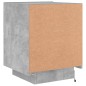vidaXL Nachttische mit LED-Leuchten 2 Stk. Betongrau Holzwerkstoff vidaXL Nachttische mit LED-Leuchten 2 Stk. Betongrau Holzwerkstoff