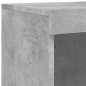 vidaXL Beistellschrank mit LED-Leuchten Betongrau Holzwerkstoff vidaXL Beistellschrank mit LED-Leuchten Betongrau Holzwerkstoff