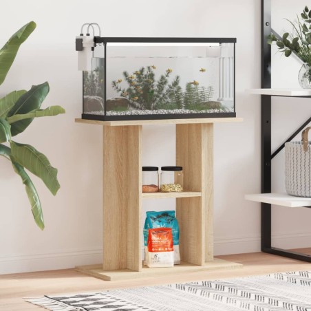 vidaXL Aquariumständer Sonoma-Eiche 60x30x60 cm Holzwerkstoff