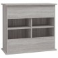 vidaXL Aquariumständer Grau Sonoma 81x36x73 cm Holzwerkstoff vidaXL Aquariumständer Grau Sonoma 81x36x73 cm Holzwerkstoff
