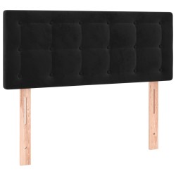 vidaXL Kopfteil Schwarz 100x5x78/88 cm Samt