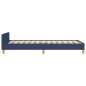 vidaXL Bettgestell mit Kopfteil Blau 80x200 cm Stoff vidaXL Bettgestell mit Kopfteil Blau 80x200 cm Stoff