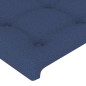 vidaXL Bettgestell mit Kopfteil Blau 80x200 cm Stoff vidaXL Bettgestell mit Kopfteil Blau 80x200 cm Stoff
