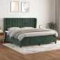 vidaXL Boxspringbett mit Matratze Dunkelgrün 200x200 cm Samt vidaXL Boxspringbett mit Matratze Dunkelgrün 200x200 cm Samt