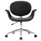 Drehbare Esszimmerstühle 4 Stk. Schwarz Kunstleder Drehbare Esszimmerstühle 4 Stk. Schwarz Kunstleder